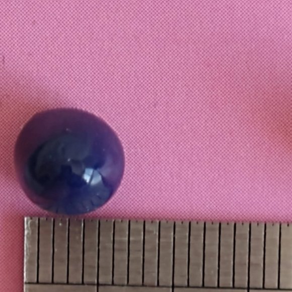 Handmade blue polymer clay earrings. Boucles d'oreilles fait à la main - Picture 9 of 9